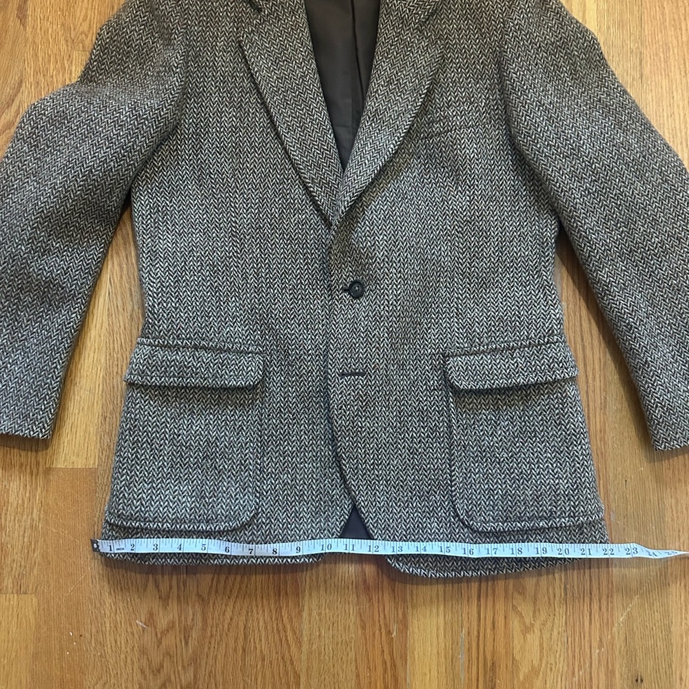 Classic Herringbone Brown Blazer - image 6